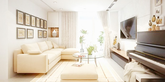 sofa căn hộ thiết kế theo yêu cầu