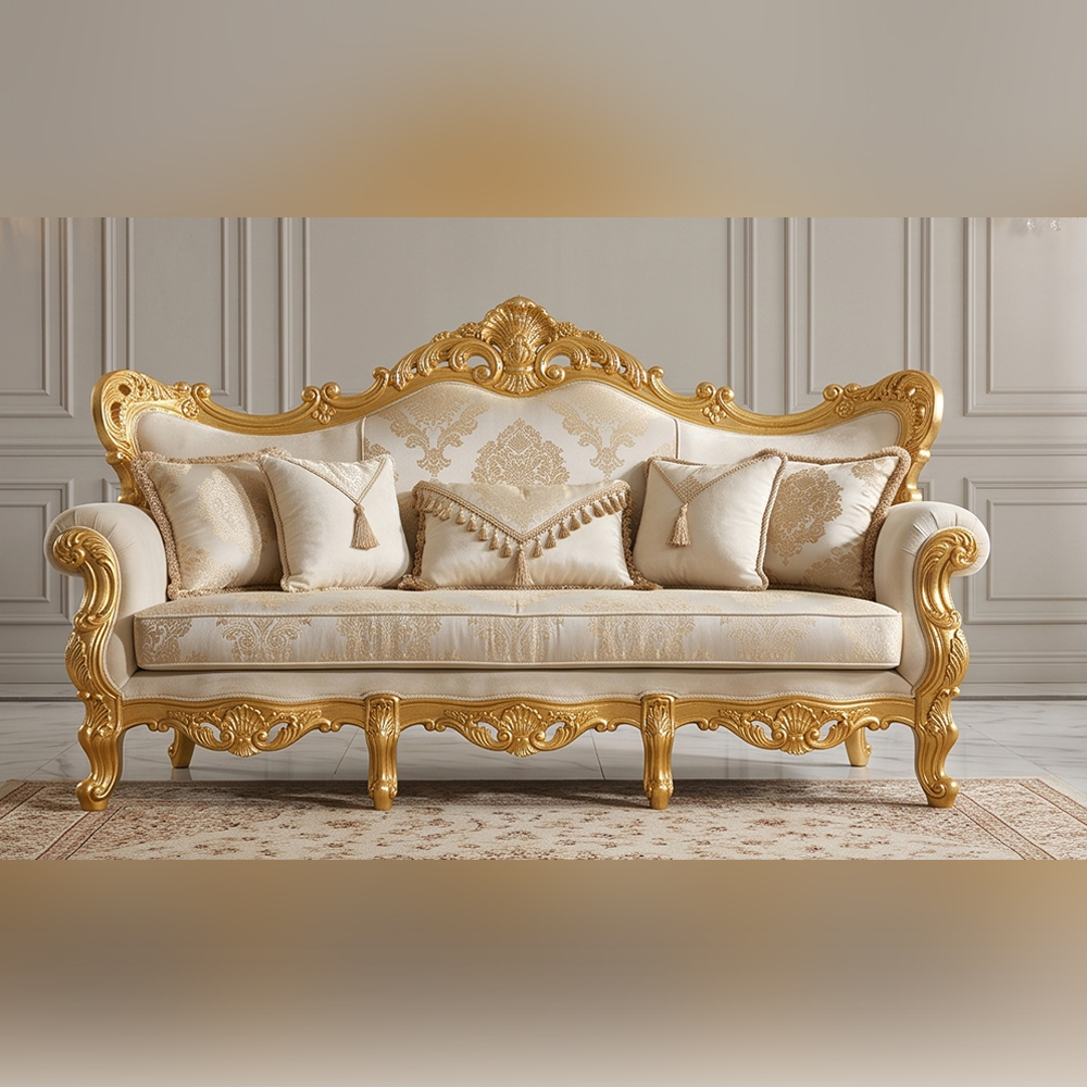 Sofa tân cổ điển mạ vàng