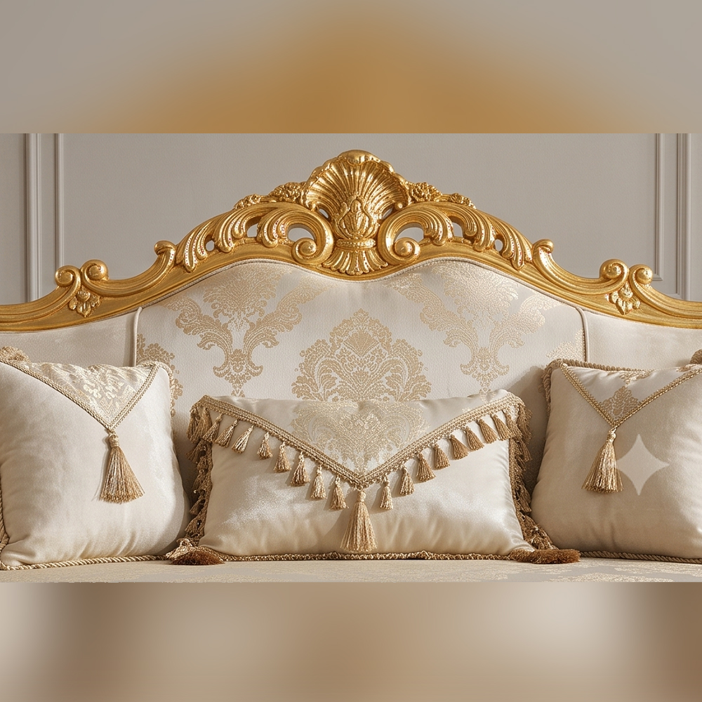 Sofa tân cổ điển mạ vàng