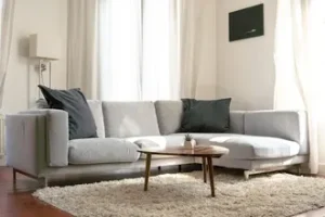Ghế đôn sofa vuông bọc nỉ