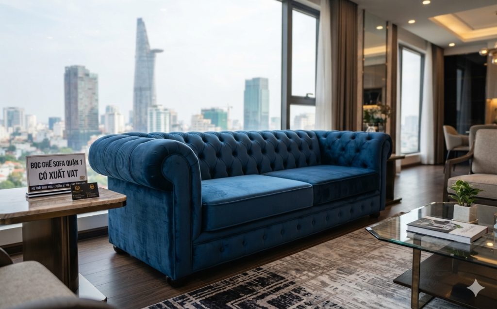 Bọc Ghế Sofa Quận 1 Có Xuất VAT – Xưởng Uy Tín, Thợ Giỏi