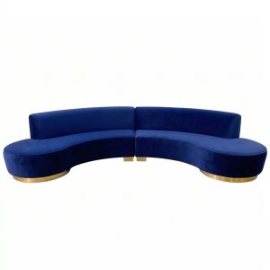 Sofa cong bọc nỉ