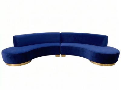 Sofa cong bọc nỉ