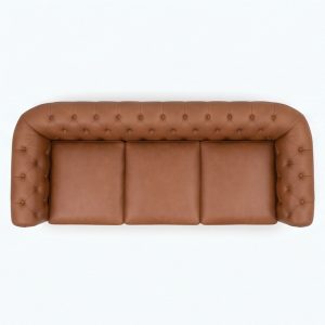 Sofa băng ba chỗ Chesterfield bọc da
